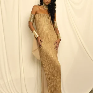 imagen vestido plise martina maletti