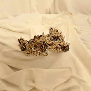 imagen del choker de pedrería azul