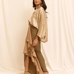 Imagen del Vestido Kaftan Dorado y Verde de Martina Maletti