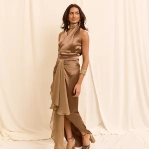 imagen del top ginebra color marron oscuro de martina maletti